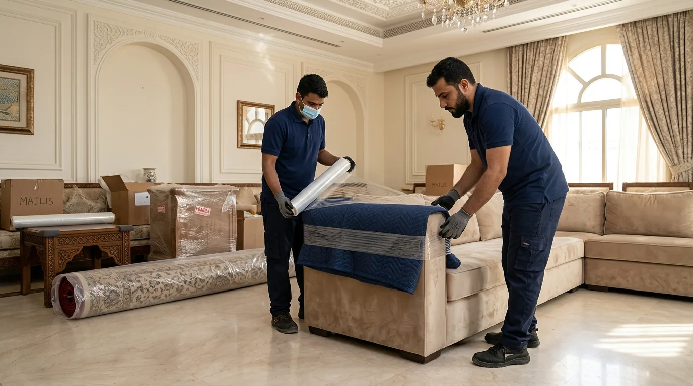 تغليف المجالس الكبيرة والصالونات الملكية
