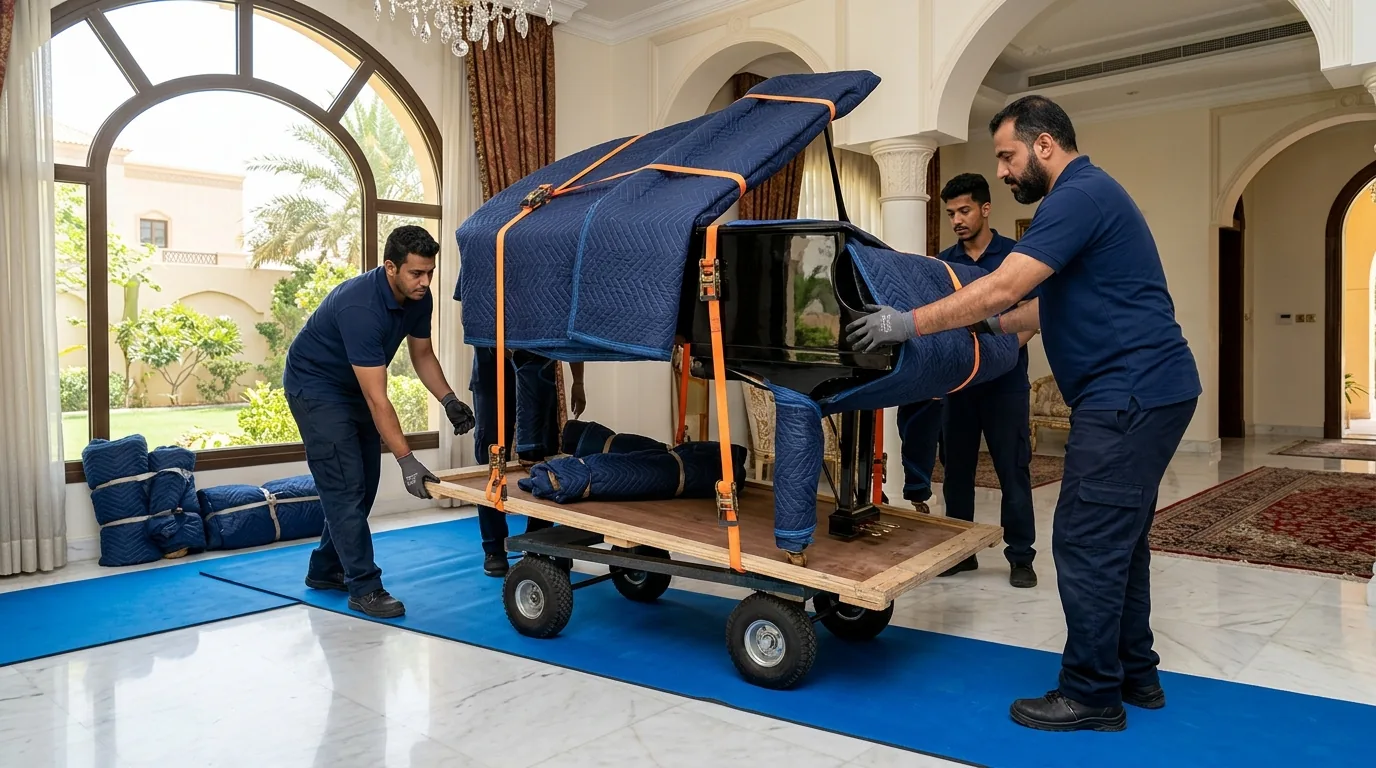 نقل البيانو والآلات الموسيقية الثقيلة